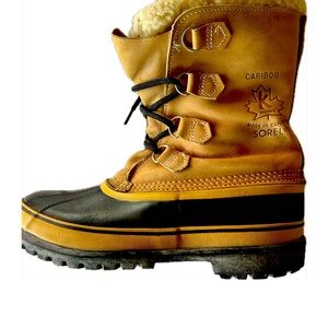 Men’s Sorel Caribou Winter Leather Boots made in Canada Men’s Sz 10